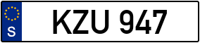 Trailer License Plate